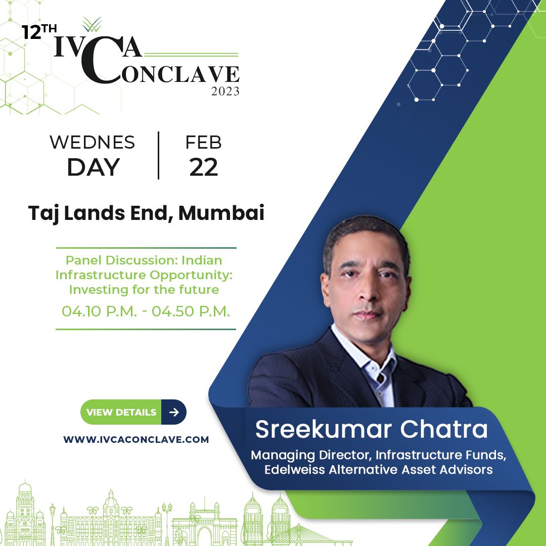 IndianVCA's tweet photo. Join us at India's biggest PE-VC event where you'll be able to gain insights from and network with LPs, GPs, policymakers and entrepreneurs.
#PEVCIndia #InvestIndia #StartupIndia #Investments #alternativeinvestments #Venturecapital #privateequity #IVCAConclave #IVCAConclave2023 https://t.co/LCJGaCFVis