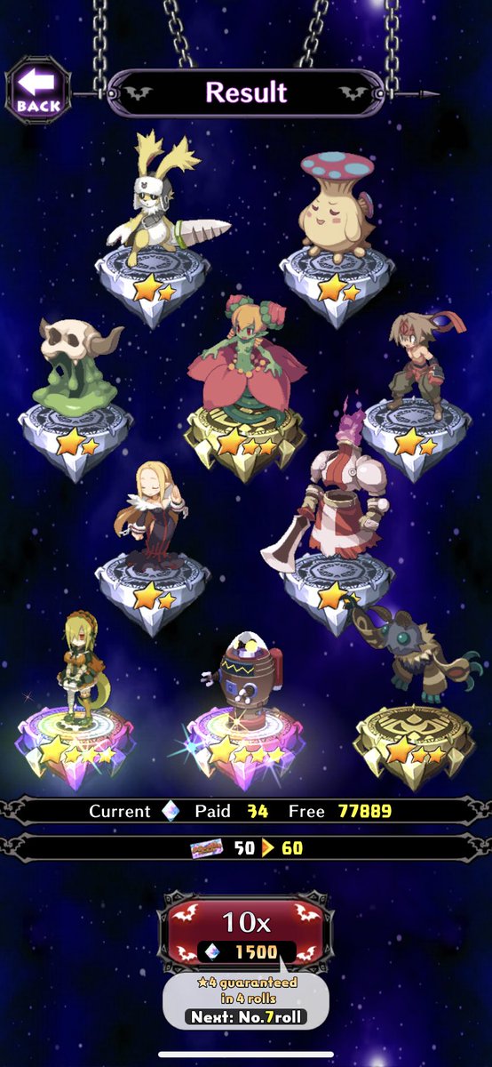 k_villager's tweet photo. Ryubence on the 6th pull! Are you going to try her summon? She’s a great support! #Disgaea #DisgaeaRPG https://t.co/1gfsAEXQlk