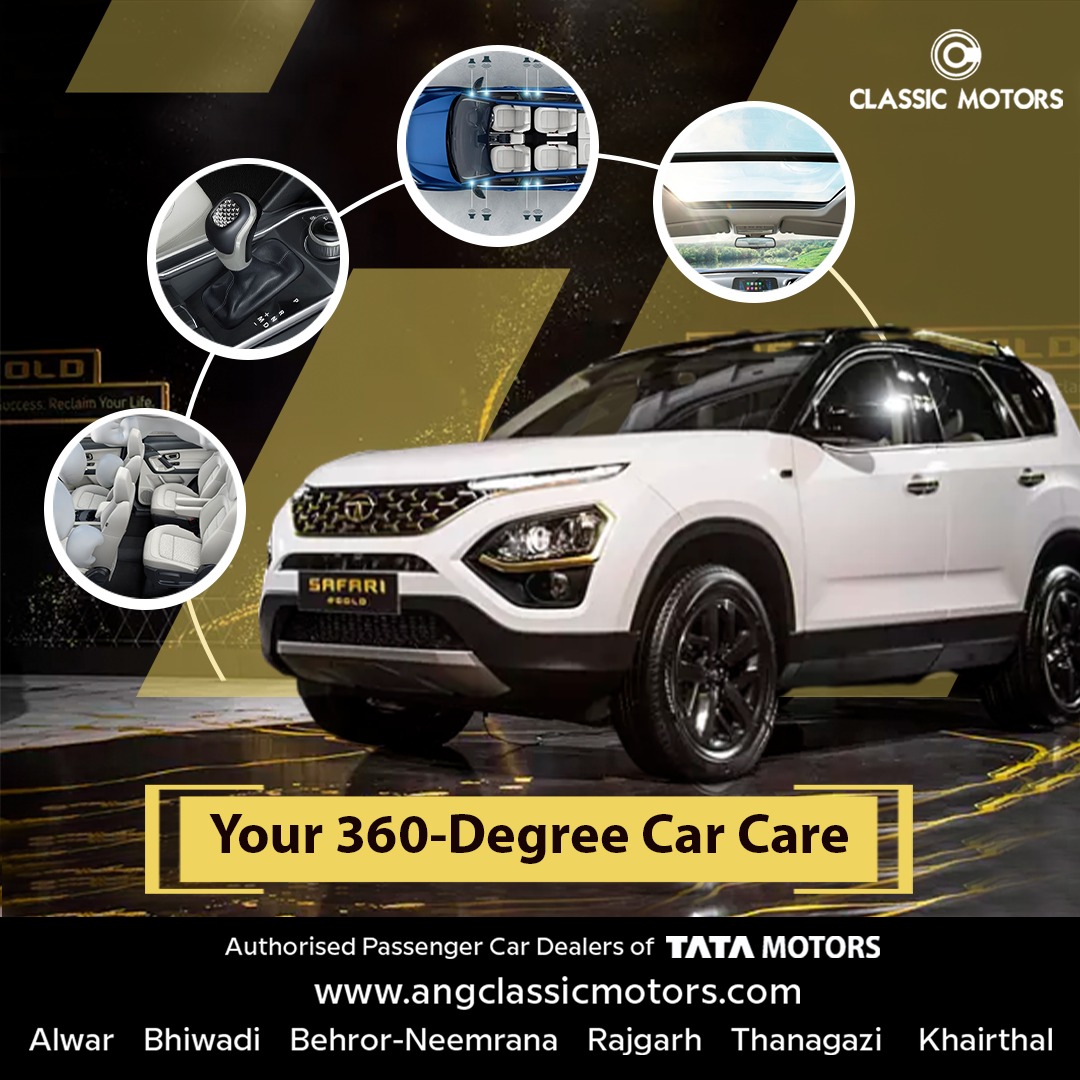 Experience the best with our 360-degree car servicing. 🧰

#classicmotors #tatamotors #tatamotorscars #motorcars #tatacars #carservicing #carservice #carmaintenance #tatacarservice #carcare #3mcarcare