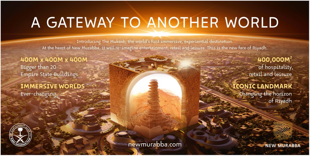 #TheMukaab will be the world’s first immersive, experiential destination, where you enter a new reality – transported to Mars one day, and magical worlds the next. A gateway to another world.

#NewMurabba
newmurabba.com