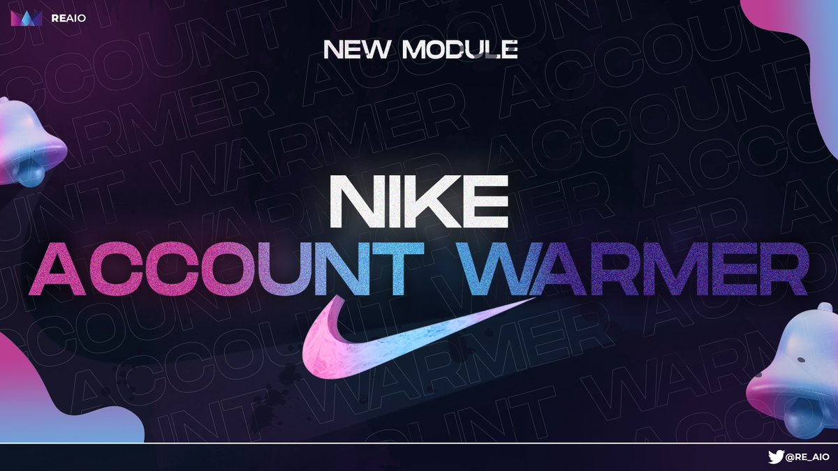 🔥SOFTWARE UPDATE 🔥 Nike Account Warmer - AccGen ✅A warmed account may lure Nike into believing your account is real and legit user ✅Increase success rate on copping sneakers Like + RT 🎁One renewal AccGen license Official restock server: discord.gg/6x88WvNmQH