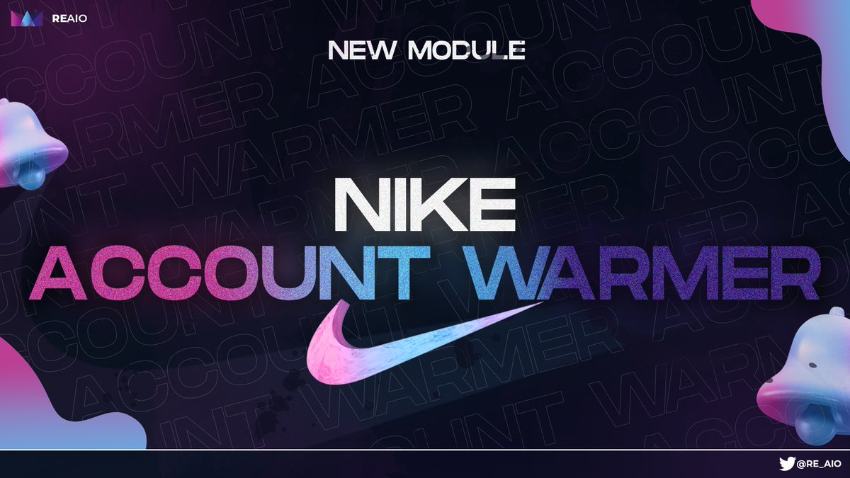 🔥SOFTWARE UPDATE 🔥

Nike Account Warmer - AccGen

✅A warmed account may lure Nike into believing your account is real and legit user
✅Increase success rate on copping sneakers

Like + RT
🎁One renewal AccGen license 

Official restock server:
discord.gg/6x88WvNmQH