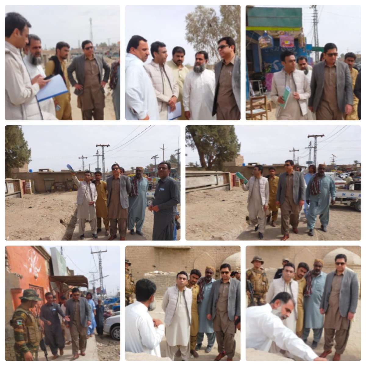 In response to public complaints. ADC Chagai alongwith XEN Roads, MC Councillor visited Dbn Town Master plan. Loopholes were identified, instructed contractor to speed up construction work,removal of dump beside road, nd fix main holes immediately <a href="/cs_balochistan/">Chief Secretary Balochistan</a> <a href="/CMOBalochistan/">Chief Minister's Office Balochistan</a>