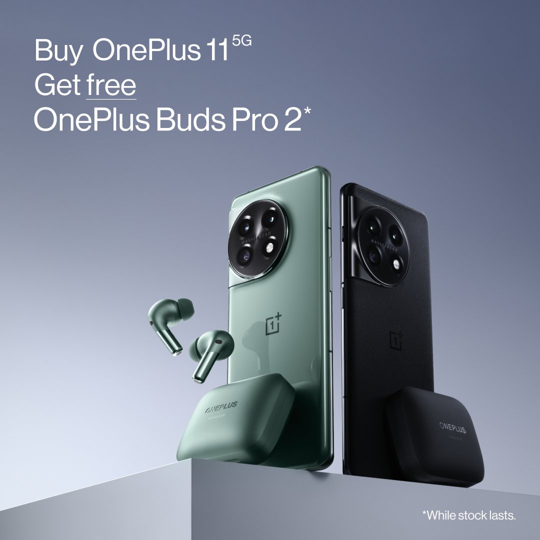 ¡ONEPLUS 11 YA ESTÁ DISPONIBLE! 🤩

Estas son tus razones para comprar 👇
📸 Cámara Hasselblad de 3ª generación para móviles
💨 Rendimiento Rápido y Fluido
🐉 Último Qualcomm Snapdragon 8 Gen 2
💪 Hasta 16 GB de RAM LPDDR5X de próxima generación

oneplus.com/es/oneplus-11