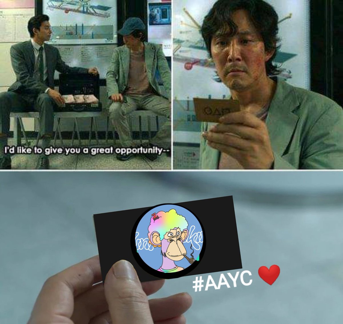 VivekMaadame's tweet photo. @ArbitrumApeYC @og @the #AAYCMeme @ArbitrumApeYC ❤ https://t.co/j93xaGyii2