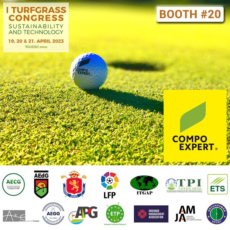 TurfgrassSpain's tweet photo. .@COMPOEXPERT_es,uno de los principales fabricantes de fertilizantes para césped y áreas verdes, estará presente en @TurfgrassSpain, stand #20
COMPO EXPERT, one of the leading manufacturers of fertilizers for turf and green areas,will be present at I.Turfgrass Congress, booth #20 https://t.co/IoCkgwH3yI