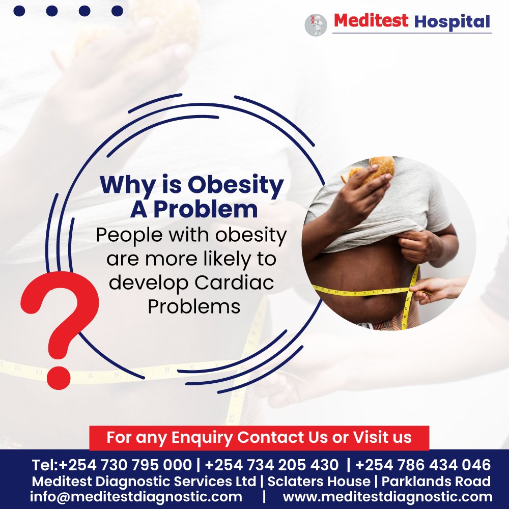 Meditest_Hsp's tweet photo. Health Effects of Overweight and Obesity:
. High blood pressure (hypertension)
. dyslipidemia
. Type 2 diabetes
. Coronary heart disease
. Stroke
. Gallbladder disease
Don't Wait Burn those fats today!!!
#obesity #galbladder #stroke #type2diabetes #hdl #hypertension #nairobi https://t.co/mn9TqJtymi