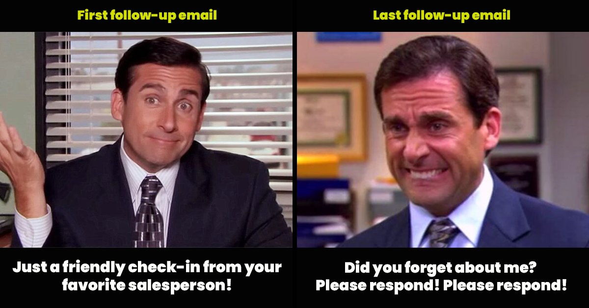 Salesgear1's tweet photo. Why did the SDR refuse to follow up with a prospect over the phone? 🤔

Because they were afraid of getting a cold call! 😰

#SDR #email https://t.co/kgMB616NqR