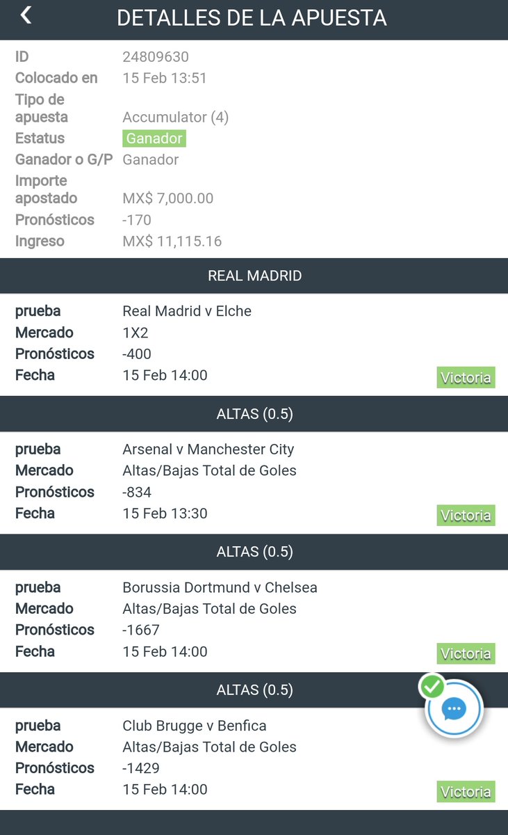 ImMonkeyPicks's tweet photo. Resumen del día de ayer 💸🫰

Salimos $13,893 mxn arriba con puras jugadas seguras. Seguimos sumando!🤑

Hoy continúa la actividad deportiva.

A seguir ganando! https://t.co/P1aKmRrSfe