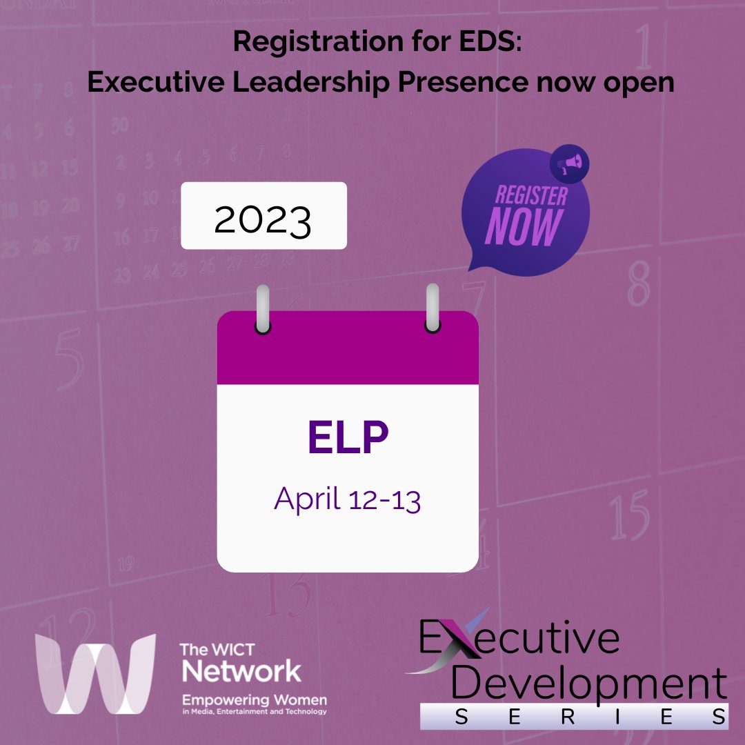 Registration for The WICT Network's Executive Leadership Presence is open. Click the link to learn more and register for our next event in April: ow.ly/RpaF50MAxRM