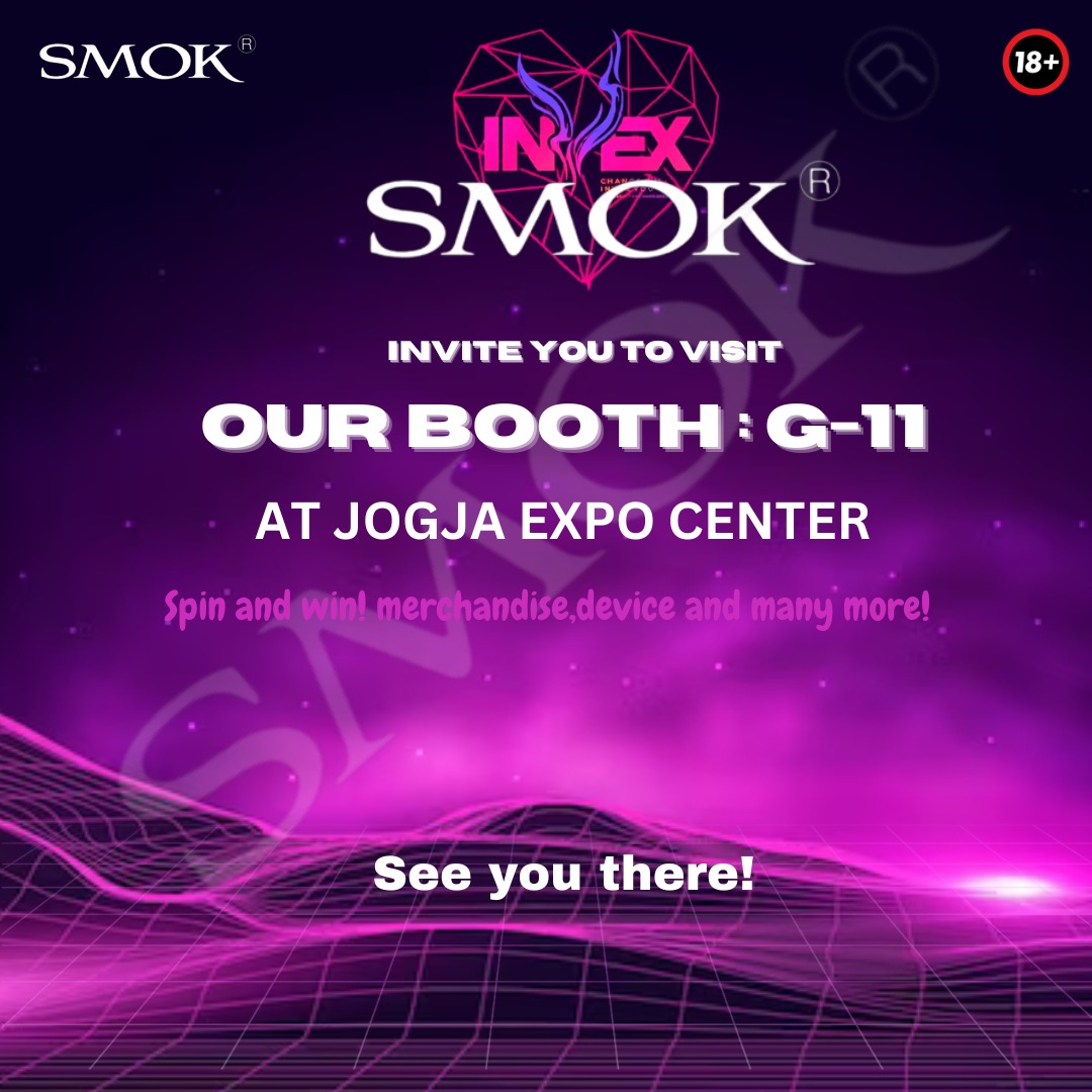 invex 2023 will be held at jogja expo on 18-19 february ,see u guys there !
#Smok #smoktech #smokfam #invex #invexexpo #jogjaexpocenter