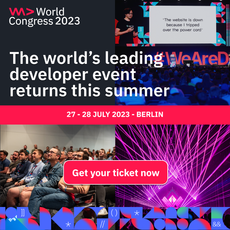 WeAreDevs's tweet photo. WeAreDevelopers World Congress 2023:
🗓  27-28 July 2023 in Berlin
🎙 300+ speakers
👨🏻‍💻  10.000+ like-minded developers
🎉 Party &amp; side events
🎁 Giveaways