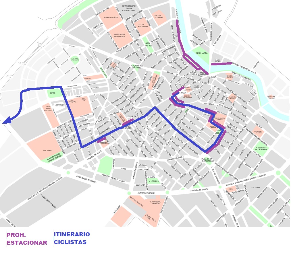 poli_burriana's tweet photo. Atención📢 viernes 17/02 LA VOLTA FÉMINAS 🚴‍♀️🚴‍♀️🚴‍♀️
Atención señales🚫 proh.estacionar👇:
R. P Calzada y M. Ibáñez desde las 22:00 d 16/02
El Pla, P. Major, Mercé, prol. La Tanda, A.March, Raval, Valencia, desde 06:00 d 17/02
Llegada Staff 09:00
Salida 13:30
Itinerario👇
@ajborriana https://t.co/Idou9jO80Y