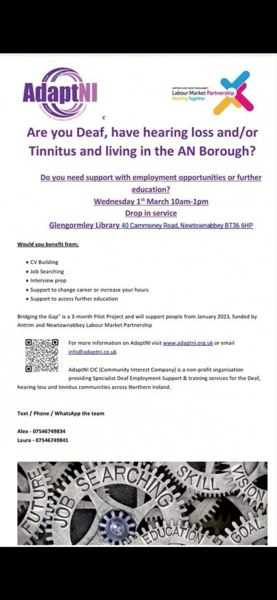 Drop in employment support hub
1st March
10-1
Glengormley library
@ANBorough @JobsNI