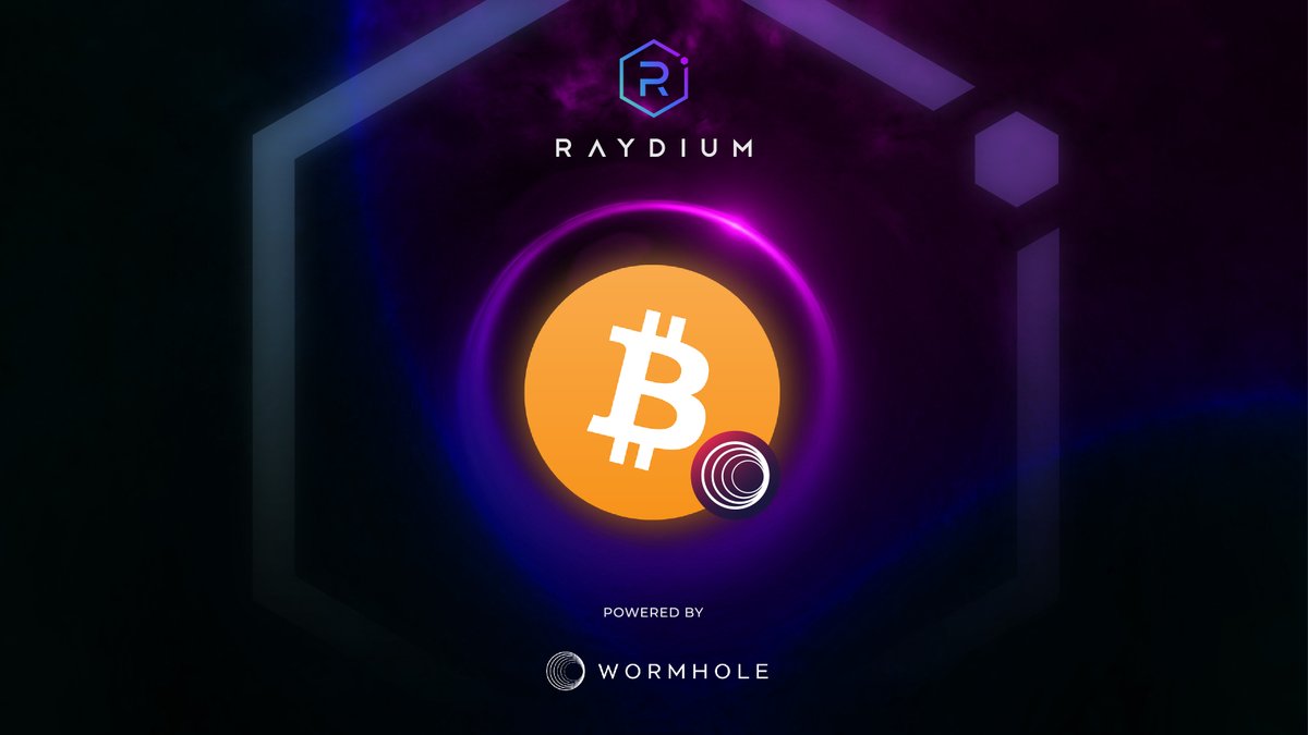Raydium's tweet image. 💪BTC is BACK on Solana💪

Raydium is kicking-off WBTC liquidity w RAY on below CLMM pools: 

(0.05% fee tier)
WBTC-USDC - 10k RAY /wk
WBTC-SOL - 4k RAY /wk
WBTC-WETH - 4k RAY /wk

Rewards start Feb 16, 20:00UTC 

Bridge WBTC (ERC-20) w @wormholecrypto at portalbridge.com