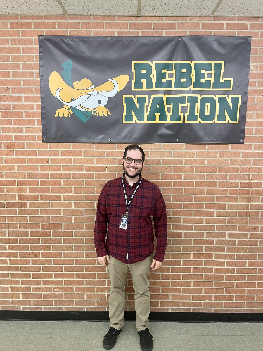 Congratulations to Kenneth Ruiz who is   our First Year Educator of the Year. #RebelPride