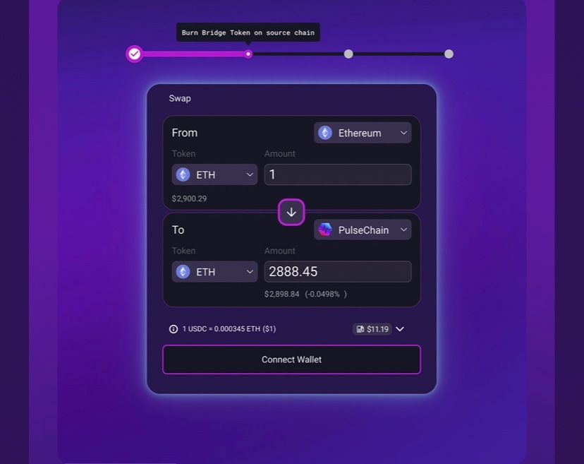 POWERCITYio's tweet photo. Connecting #PulseChain to 20+ BlockChains for easy on-boarding! 

One transaction to trade between Chains! 

Revamping the UI 😎
Stay tuned!

$HEX $PLS #ETH #AVAX #BNB https://t.co/PwcYMEy4Gz