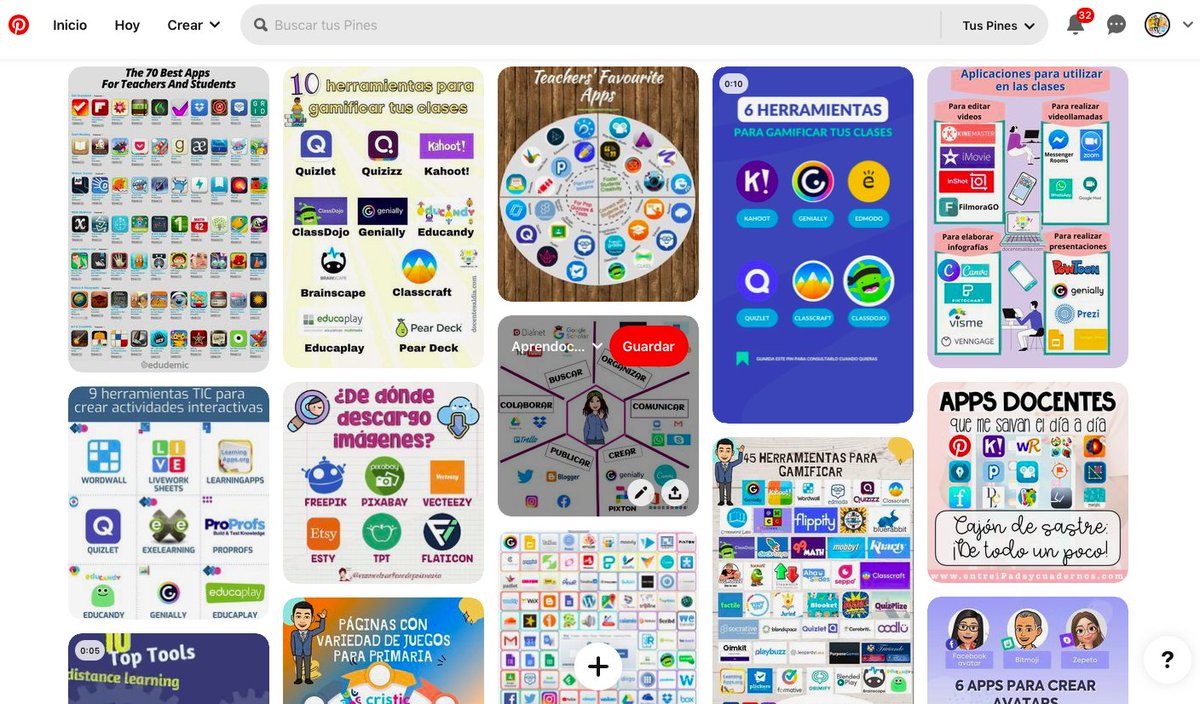 Maria_Pla15's tweet photo. Adjunto aquí una carpeta de Pinterest con una gran cantidad de recursos, páginas webs, aplicaciones y diferentes herramientas para poder trabajar y crear en las aulas https://t.co/SyOSuQySl6 #aprendoconlasTIC https://t.co/d8NFwIzKrA