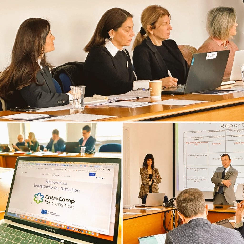 t2iscarl's tweet photo. Entrecomp4transition project meeting in Verona, co-founded by Erasmus plus. Developing strategies to enhance green entrepreneurship on sound grounds. Mr Pietro Scola, vice secretary-general of the @CamComVerona opens the works #quisifa #Erasmus https://t.co/YWbvBcoHfI