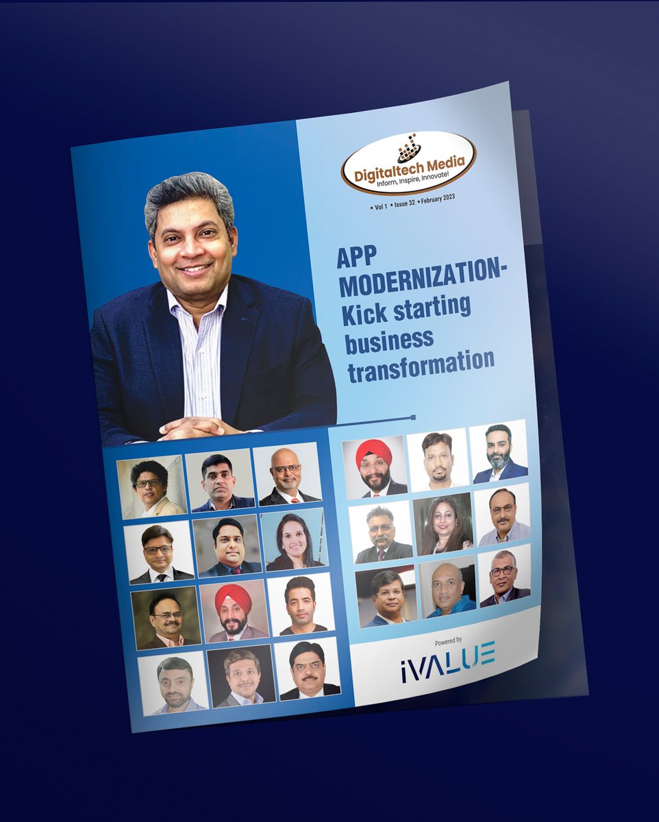 DigitaltechM's tweet photo. Digitaltech Media's latest Feb Edition 2023, powered by iValue Infosolutions Pvt. Ltd, to gather insights into the growing importance of Application Modernization for businesses across different industry verticals. 
Check Out :- https://t.co/PIRDRtDkgR
@iValueInfoSoln https://t.co/Cyuf4cazaf