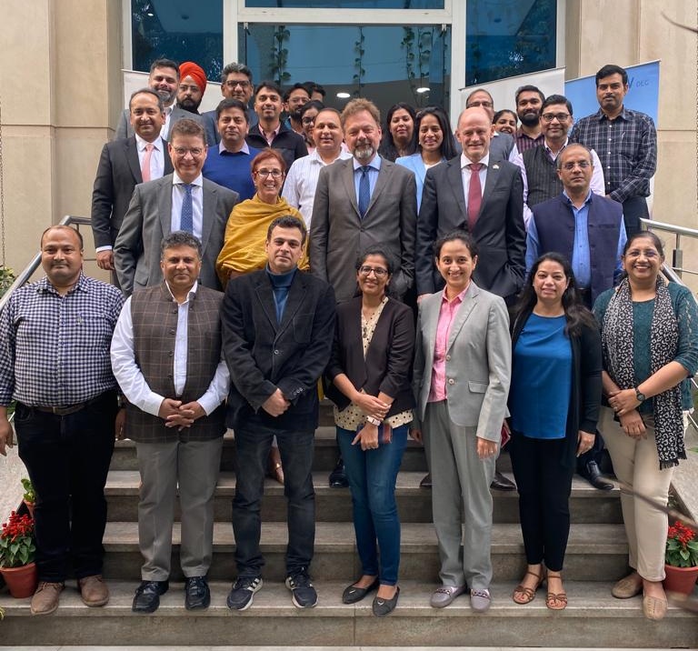 GermanAmbIndia's tweet photo. Team 🇩🇪: I visited the @giz_india Office. We discussed the implementation of the Green and #sustainabledevelopment partnership with @giz_gmbh, DEG and @KfW 🇮🇳🇩🇪👍🏼. https://t.co/sXcu9YXzBt