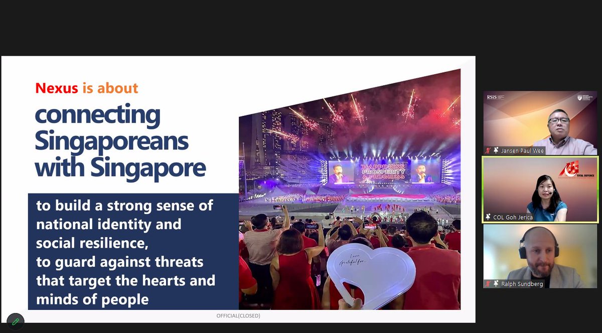 mindefsg's tweet image. During this afternoon’s #TotalDefence webinar held by @Forsvarshogsk, @RSIS_NTU &amp;amp; MINDEF, panelists from both 🇸🇪 &amp;amp; 🇸🇬 shared insights from the Russia-Ukraine war &amp;amp; discussed how to strengthen our people’s will to defend, resilience against crises, &amp;amp; public-private partnerships.