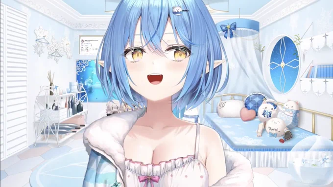#雪花ラミィ新衣装ショートはあかんてぇ...... 