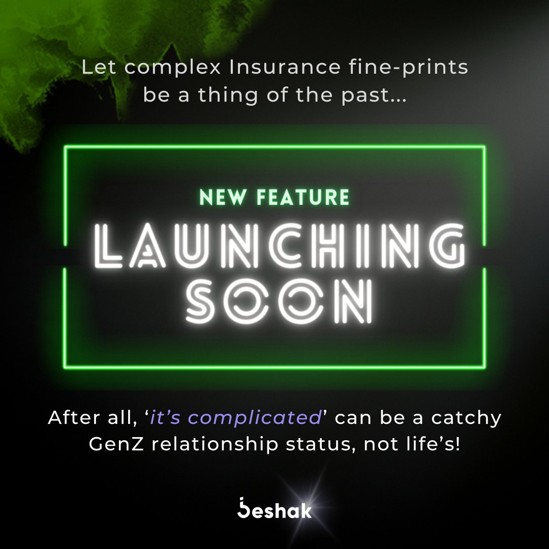 BeshakIN's tweet photo. ✨Launching a dream-come-true✨
A product that promises to simplify insurance like never before!
And we've put every fiber of our being into it. Months of sleepless nights, and all our heart. ❤️
Cannot keep calm 'cause only 3 days to go! ⚡
#rahobeshak #beshakorg #newfeature https://t.co/xBUscQAXoF