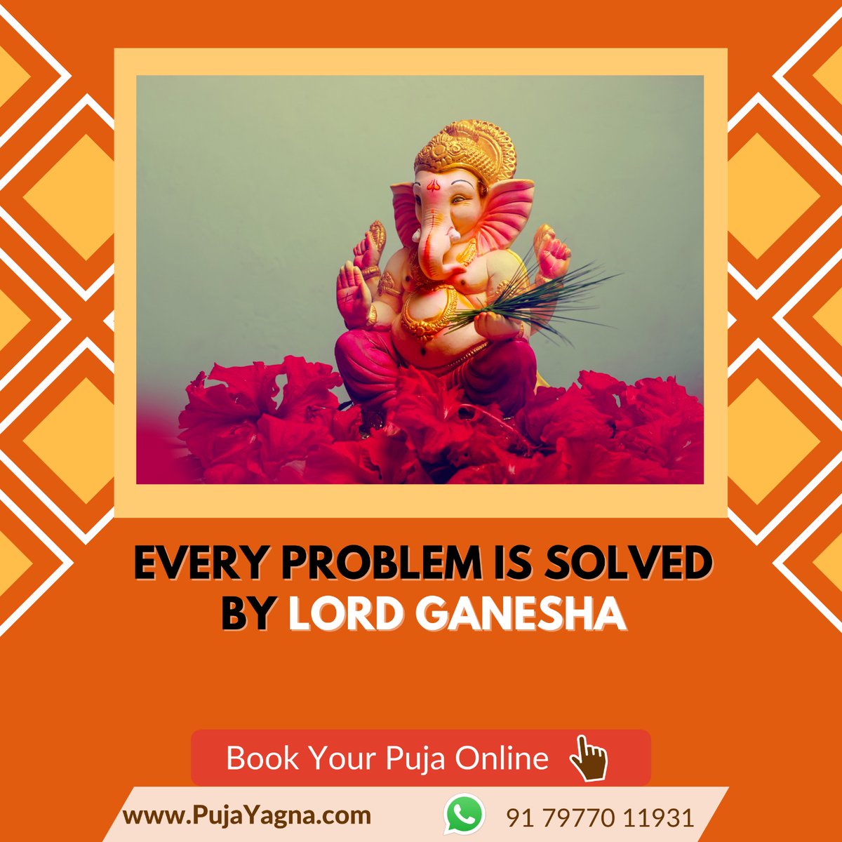Every problem is solved by Lord Ganesha!

To book it online, visit pujayagna.com/products/shiv-…

#bookforpandit #onlinepoojan #onlinepoojabooking #aarti  #satsang #spiritualgangster  #onlinesatsang #भक्ति #bhajan #kirtan #vedicchanting #vedicmantra #onlineconcert