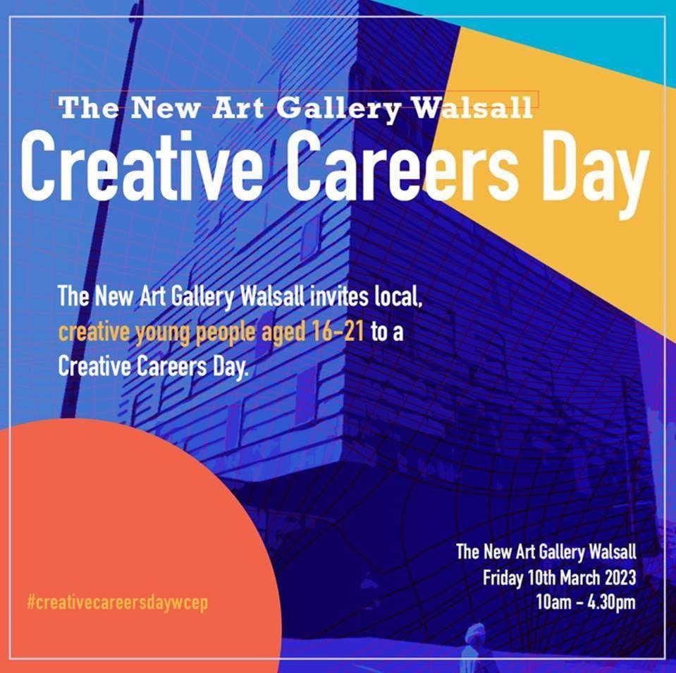 Lucy Carlton-Walker (@librarieslucy) on Twitter photo <a href="/CepWalsall/">Walsall CEP</a> & <a href="/newartgallery/">TheNewArtGalleryWalsall</a> invites creative young people (16-21) to a free Creative Careers Day - 10th March, to learn about the creative industries!
Book: bit.ly/3S5g3wa
#NCW23
<a href="/ArtsConnectWM/">Arts Connect</a>
<a href="/Walsall_College/">Walsall College</a>
<a href="/Walsall_Academy/">Walsall Academy</a>
<a href="/ShelfieldCA/">Ormiston Shelfield</a>
<a href="/WalsallCouncil/">Walsall Council</a> <a href="/CepWalsall/">Walsall CEP</a> & <a href="/newartgallery/">TheNewArtGalleryWalsall</a> invites creative young people (16-21) to a free Creative Careers Day - 10th March, to learn about the creative industries!
Book: bit.ly/3S5g3wa
#NCW23
<a href="/ArtsConnectWM/">Arts Connect</a>
<a href="/Walsall_College/">Walsall College</a>
<a href="/Walsall_Academy/">Walsall Academy</a>
<a href="/ShelfieldCA/">Ormiston Shelfield</a>
<a href="/WalsallCouncil/">Walsall Council</a>