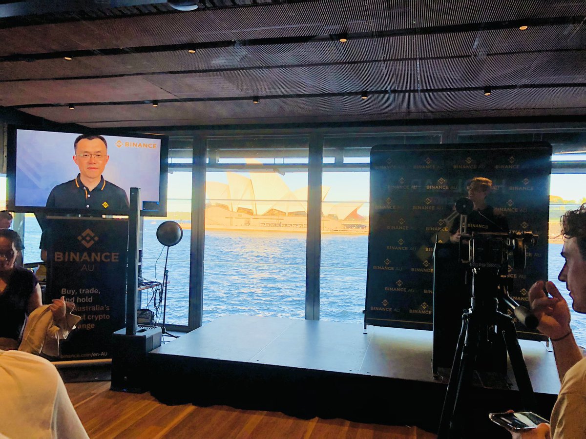 TechBecky1's tweet image. Awesome Web3 Partners, VIPs and Community event by the #binance team. The live chat with Binance CEO  @cz_binance about his views on the global #blockchain outlook was insightful. It’s going to be a great year ahead for the #web3community! 🙌
#web3 #crypto #sydney