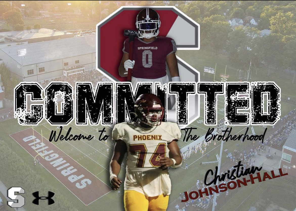 Congratulations to Christian Johnson-Hall on his decision to attend <a href="/scfootball_/">Springfield Football</a>  .  A perfect place for him to chase his career and football goals! ⁦<a href="/_cjh4/">Christian Johnson-Hall</a>⁩ ⁦<a href="/SarumAthletics/">Salisbury Athletics</a>⁩