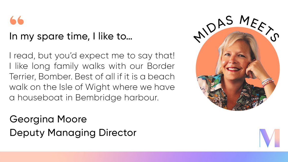 midascampaigns's tweet photo. "I read, but you'd expect me to say that'
On month's #MidasMeets with Deputy MD @publicitybooks shares her top tips of the trade as well as what she gets up to outside of work.
It's also the UK #publicationday for her debut novel #TheGarnettGirls!
๐https://t.co/Vumy5uBSXv https://t.co/BMvQ5WaO41