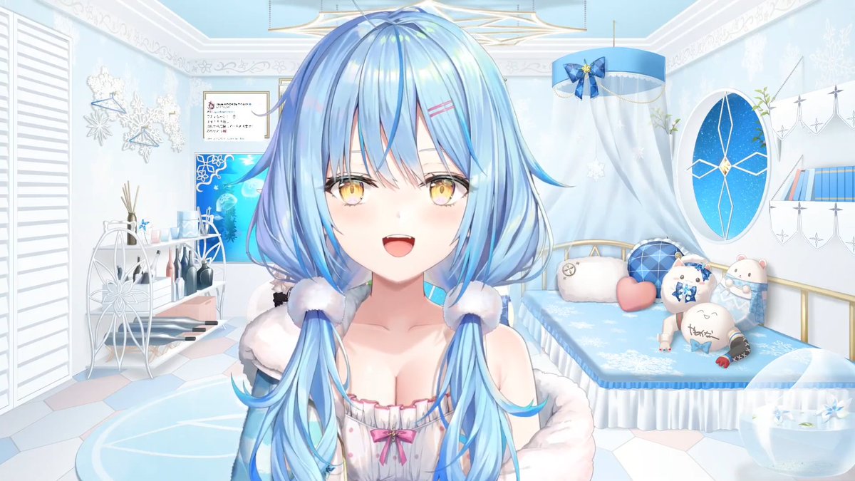 おさげとの相性めっちゃ良いな！ #雪花ラミィ新衣装