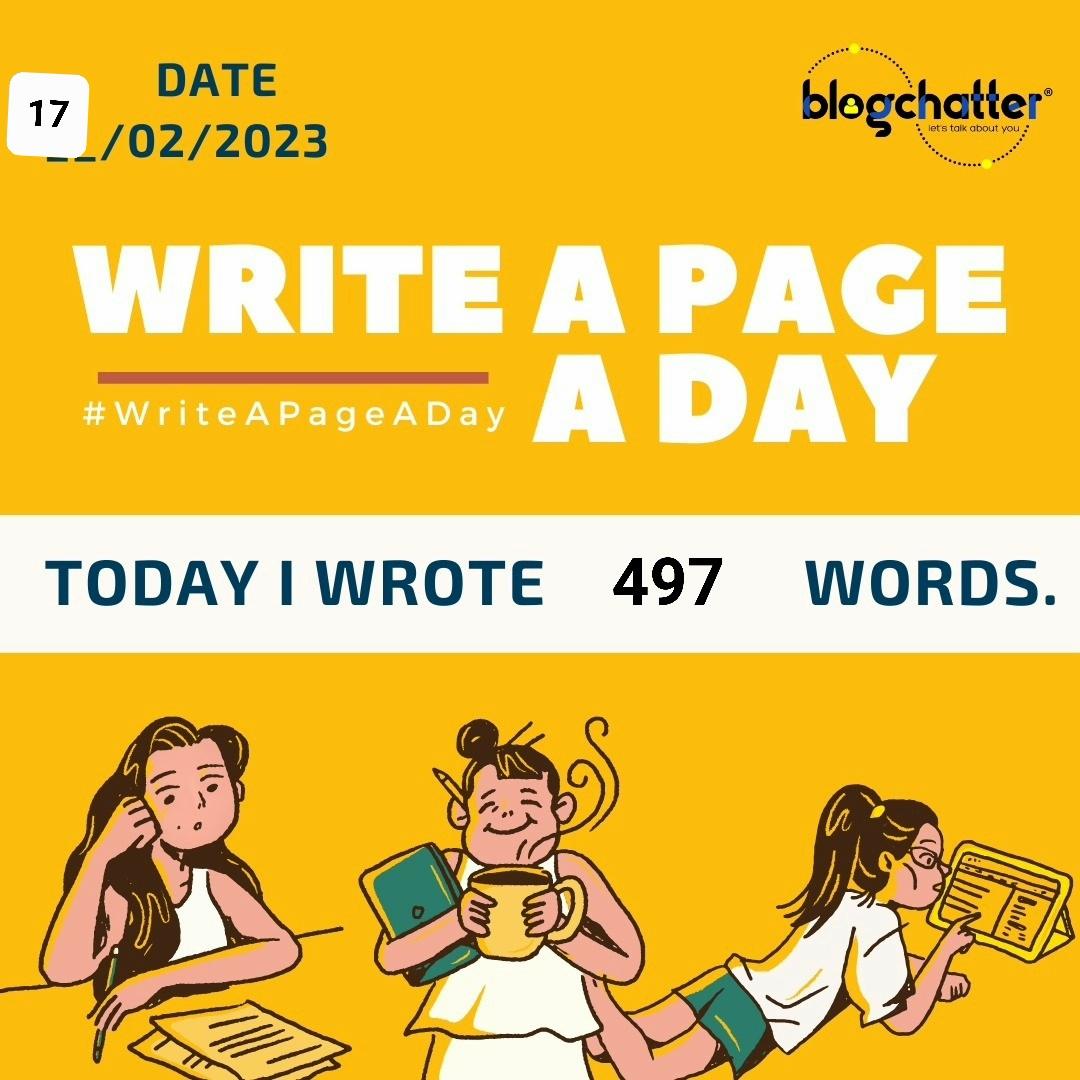 Drpriyankanaik's tweet photo. #PriWrites #Blogchatter #WriteAPageADay @blogchatter https://t.co/AnN52cbPNy