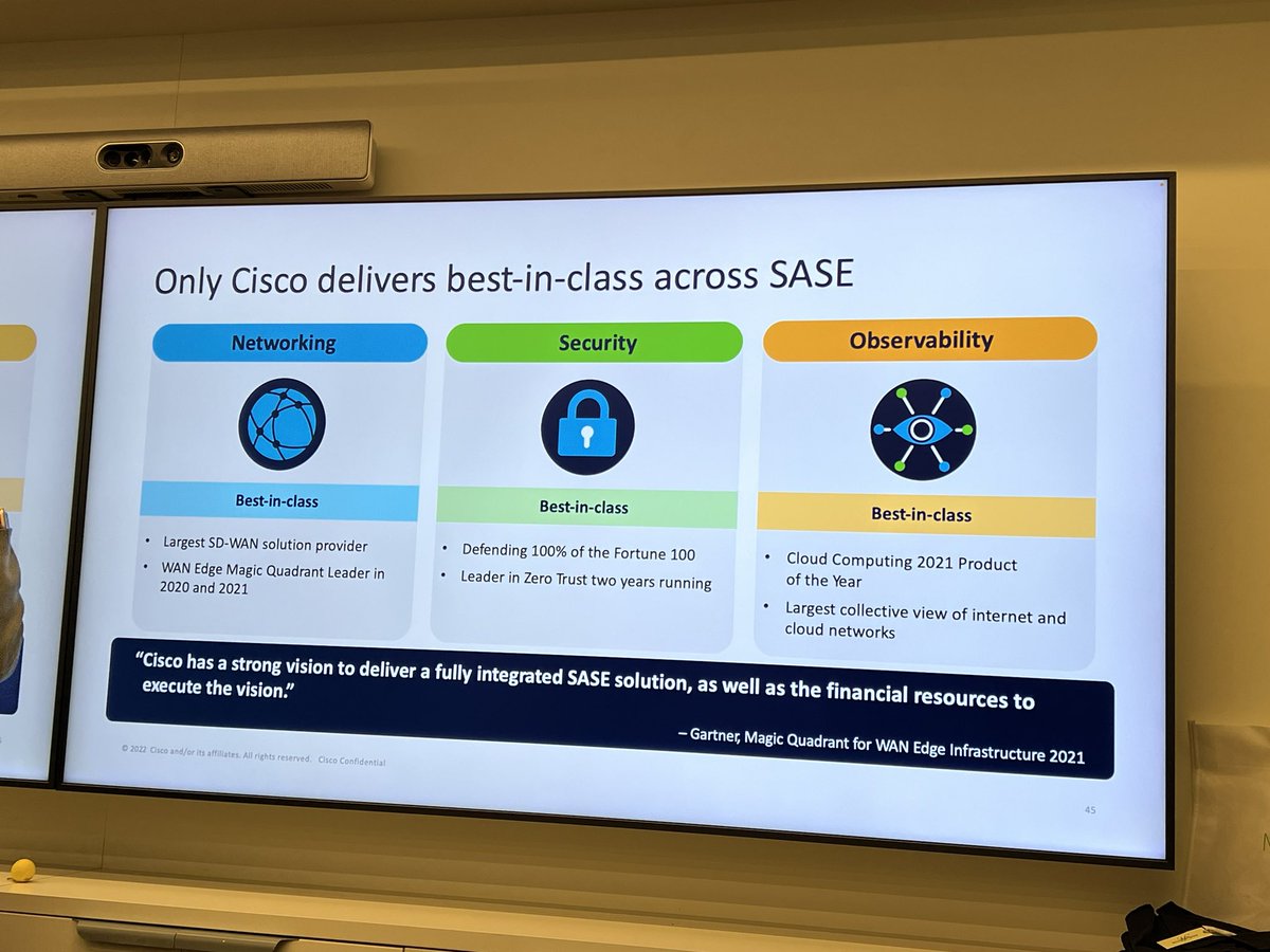 IngensNetworks's tweet photo. Wendy Lu de nuevo nos presenta ahora el mejor #SASE del mercado y #Cisco + #SecureConnect con el concepto “Interconnect Everything” & “Security Everywhere”. Una vez mas constatamos la integración con el portal 100% @meraki style 💪🏻 @meraki @cisco_spain @CiscoPartners @Cisco https://t.co/37bt8mwSc2