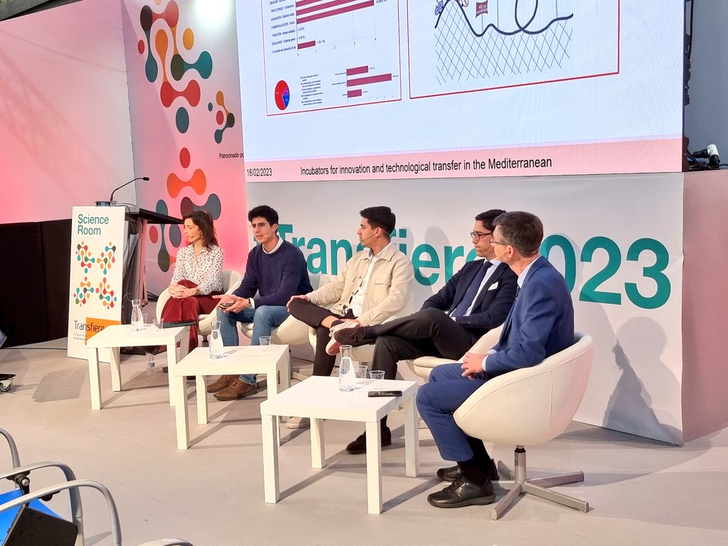 ForoTransfiere's tweet photo. ✅️ Mesa redonda "Apoyo al emprendimiento innovador y la transferencia de conocimiento universidad-empresa: la experiencia #INTECMED" en el #ScienceRoom de #Transfiere2023.
➡️ @CTAndalucia, @camaradesevilla, @espacio_RES, #SmartWheelchair, @CulturalFit_ y #VoicitTechnologies. https://t.co/h7WrIBRjW6