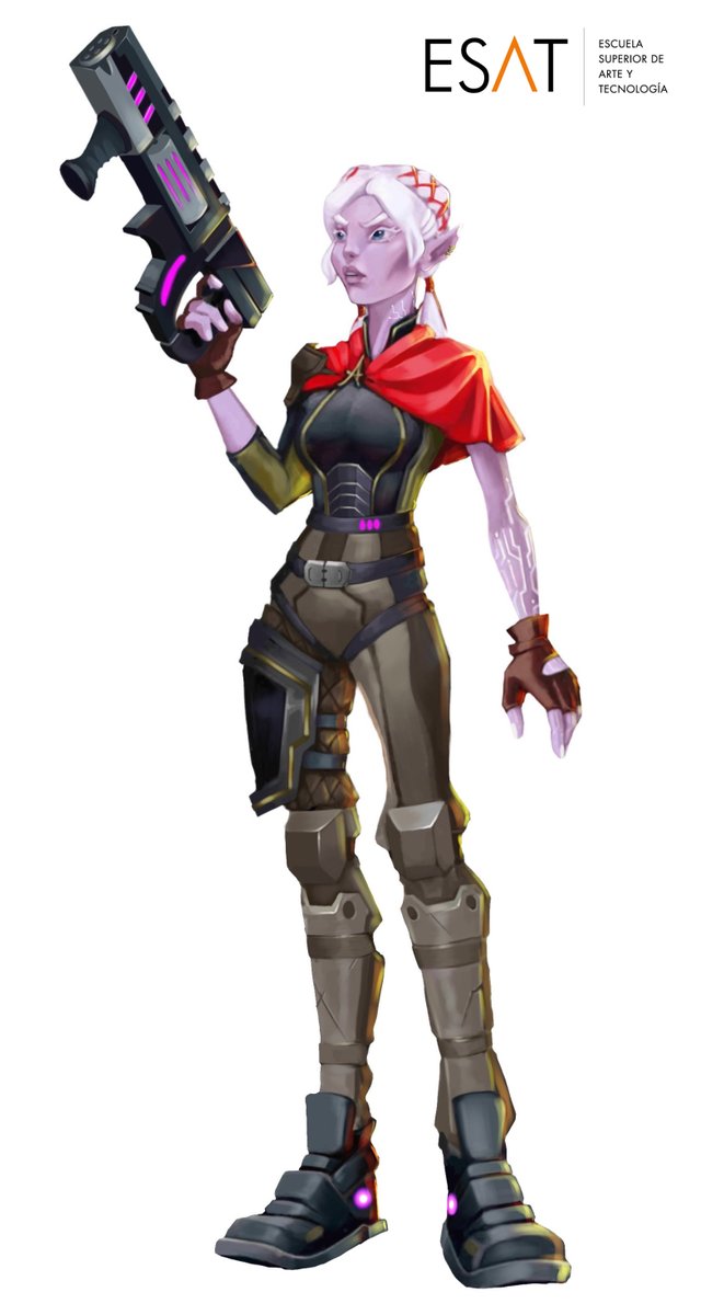 Very excited to finally share the concept art for our Player character "ANDARA" in our latest project 
<a href="/AndaraGame/">ANDARA</a> a Third Person Shooter created by Chivito Games at <a href="/ESAT_Valencia/">ESAT</a>

Coming soon to Steam! 

#Videogame  #conceptart  #characterdesign #UE4  #gamedev  #IndieGameDev