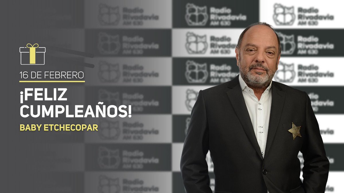 Rivadavia630's tweet photo. ¡Muy feliz cumpleaños @angeletchecopar! 

🎂Saludamos en este día especial al conductor de #BabyEnElMedio, de lunes a viernes de 12 a 14 hs por #RadioRivadavia. 

🥳 ¡Felicitaciones Baby! https://t.co/uKYMTu5ALR