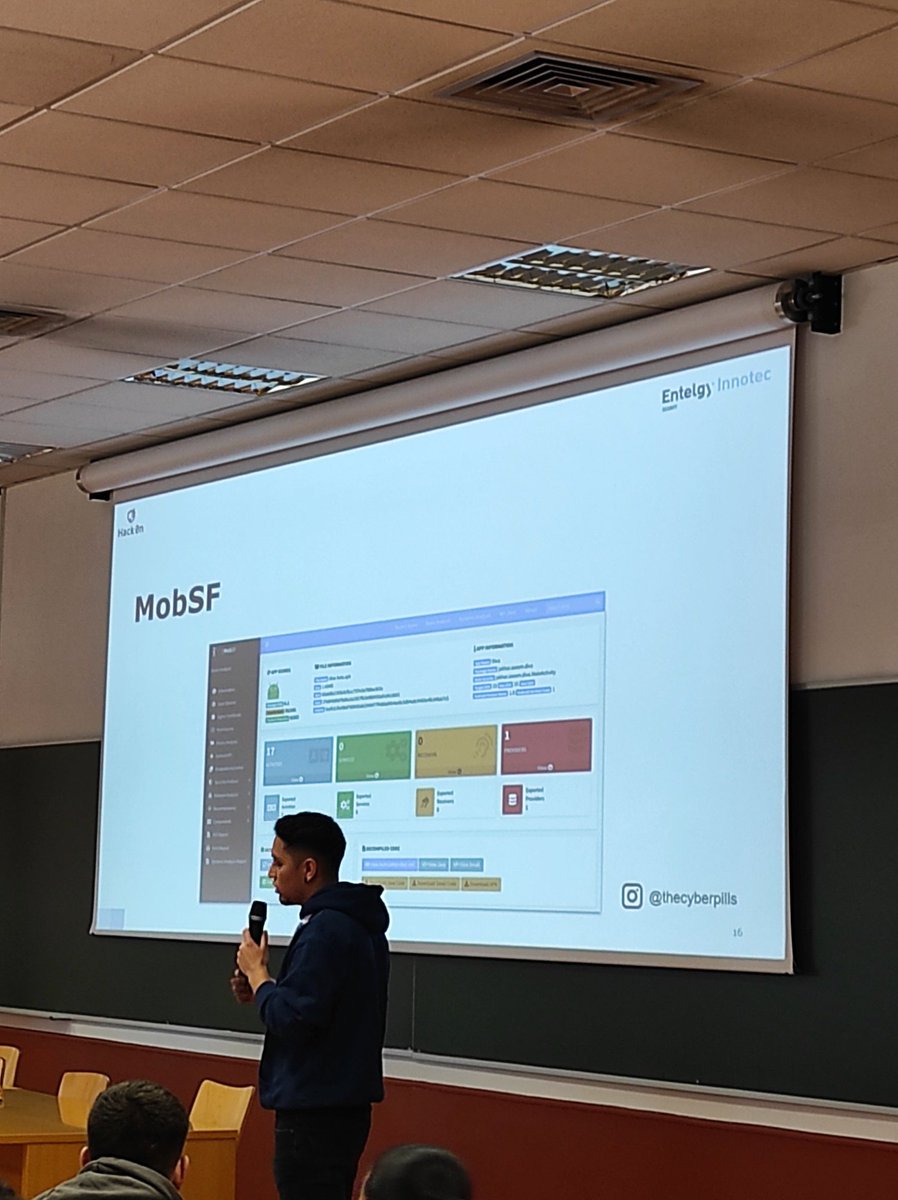 QwertyStack's tweet image. Pentesting de Aplicaciones Móviles Android de la mano del compi de @InnotecSecurity José Andrés Hernández Chávez. 

#HackOn2023