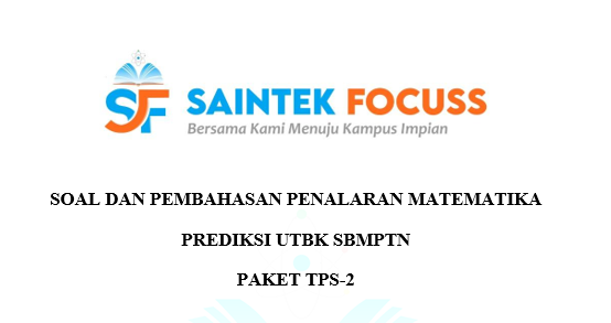 SaintekFocuss's tweet photo. [PEMBAHASAN SOAL]

Prediksi UTBK-SNBT 2023

(A THREAD)

Substest        : Penalaran Matematika
Jumlah Soal  : 15 Soal

-Jangan lupa berbagi dengan Retweet ya😇- https://t.co/26fDgJRA6l