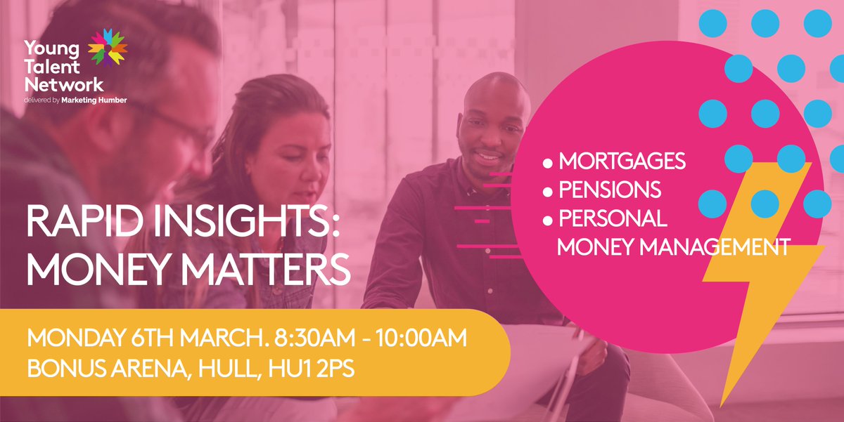 YTNHumber's tweet photo. Ready to feel more in control when it comes to money?

Join us at our upcoming Rapid Insights: Money Matters event on 6th March at @bonusarenahull  

An opportunity to hear from finance experts around three key topics: mortgages, pensions, and personal money management.

More ⬇️ https://t.co/LsVT4JwI4c