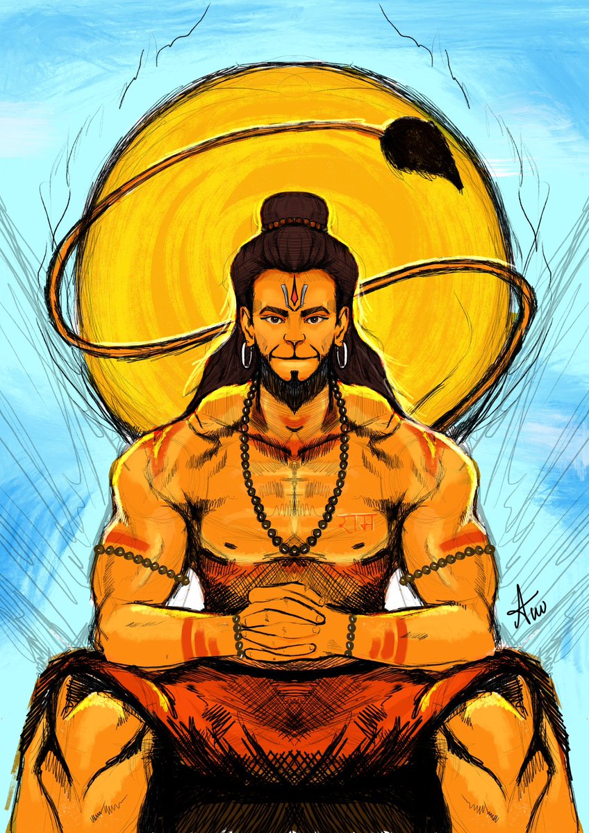 Lord hanuman quick digital sketch by me❤️

Do show some love guys and dm to buy ❤️