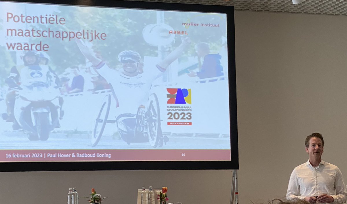 HansSlender's tweet photo. Mooie bijdrage van @Paul_Hover en @EdwindeKoning1 over de maatschappelijke activatie van de European Para Championships die dit jaar in Rotterdam gaan plaatsvinden. #socialimpact #SportiefVerbinden https://t.co/pgpuQrB63G