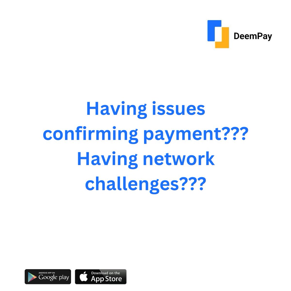 deempay's tweet photo. Download the Deempay app, and let this be a past business problem in no time.
#deempay #deempayqrcode #instantconfirmation #seamlesspayment #ussd #newnairanotes #cashlesspolicy #securedpayment https://t.co/kWVcID7S0o