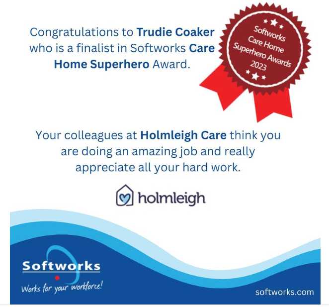 Holmleigh Care on Twitter "We're very proud of Trudie one of our