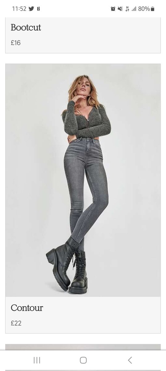 Gayleh3000's tweet photo. @Tesco one price online for your jeans which you can't order via your website and a totally different price in store! What's going on? https://t.co/REhA23jOAw