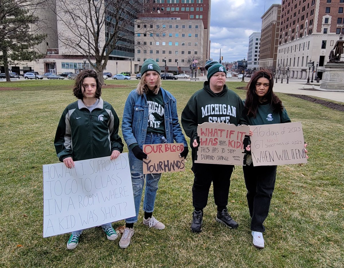 herboldmoveUSA's tweet photo. Yesterday, MSU students organized a sit-in at the Michigan State Capitol. Most students hadn't left their dorms/houses since Monday night but gathered to support each other and share their stories.
#SpartanStrong https://t.co/7o0SsfuZbm