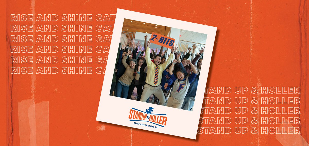UFCISE's tweet photo. Good morning, #Gators!! #GivingDay is here!
Joins us today as we Stand Up & Holler for #UFCISE as we compete with other @UFWertheim departments to earn the most gifts.
If you're #AllForTheGators, visit https://t.co/2isyPEeSvF https://t.co/NWDe8x3zYg
