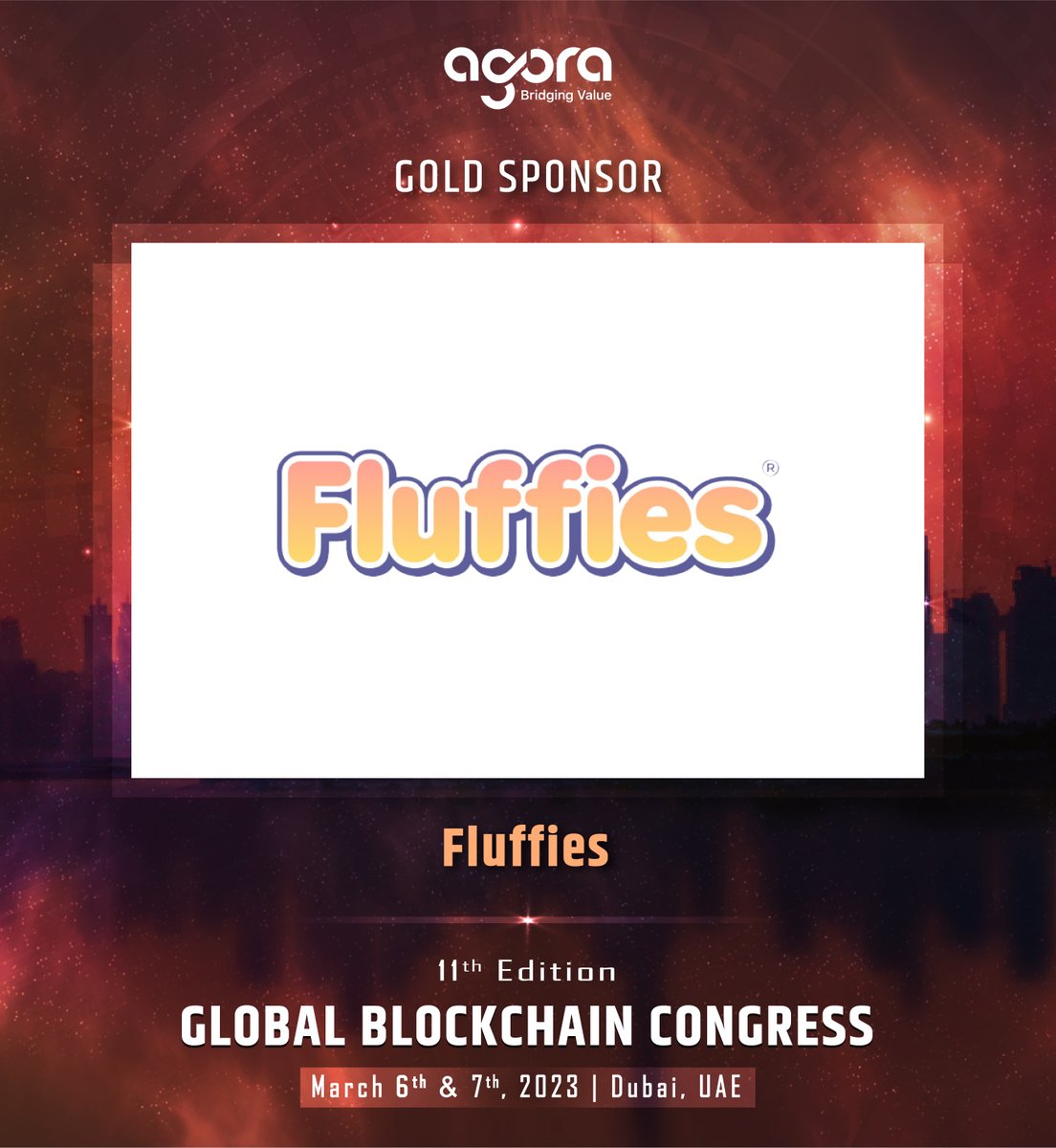 The Global Blockchain Congress (@agoragbc) on Twitter photo We are proud to announce <a href="/Fluffies_io/">Fluffies Island</a> as a Gold Sponsor for our 11th GBC.
Adrien Moisson, we are glad to have you on board with us.
Join us at the 11th GBC and learn about the latest innovations in the blockchain industry.
Register here: bit.ly/11th-GBC
#blockchain We are proud to announce <a href="/Fluffies_io/">Fluffies Island</a> as a Gold Sponsor for our 11th GBC.
Adrien Moisson, we are glad to have you on board with us.
Join us at the 11th GBC and learn about the latest innovations in the blockchain industry.
Register here: bit.ly/11th-GBC
#blockchain